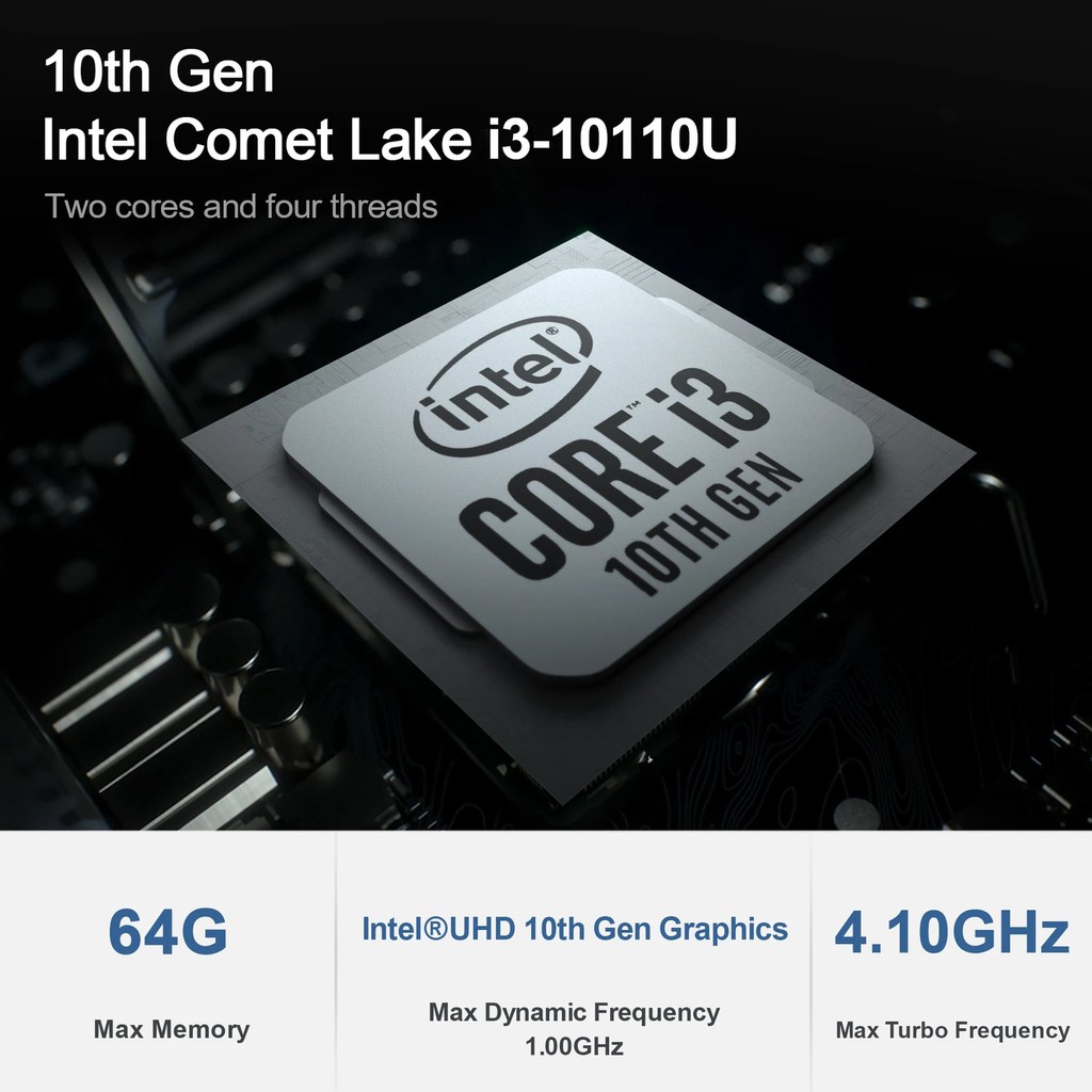 AKN88 - BEELINK SEi 10th Gen Mini PC - 16GB RAM 512GB SSD - Intel i3-10110U