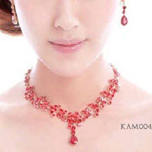 [PALING FAVORIT] SET KALUNG ANTING WEDDING AKSESORIS PENGANTIN WANITA KAM004