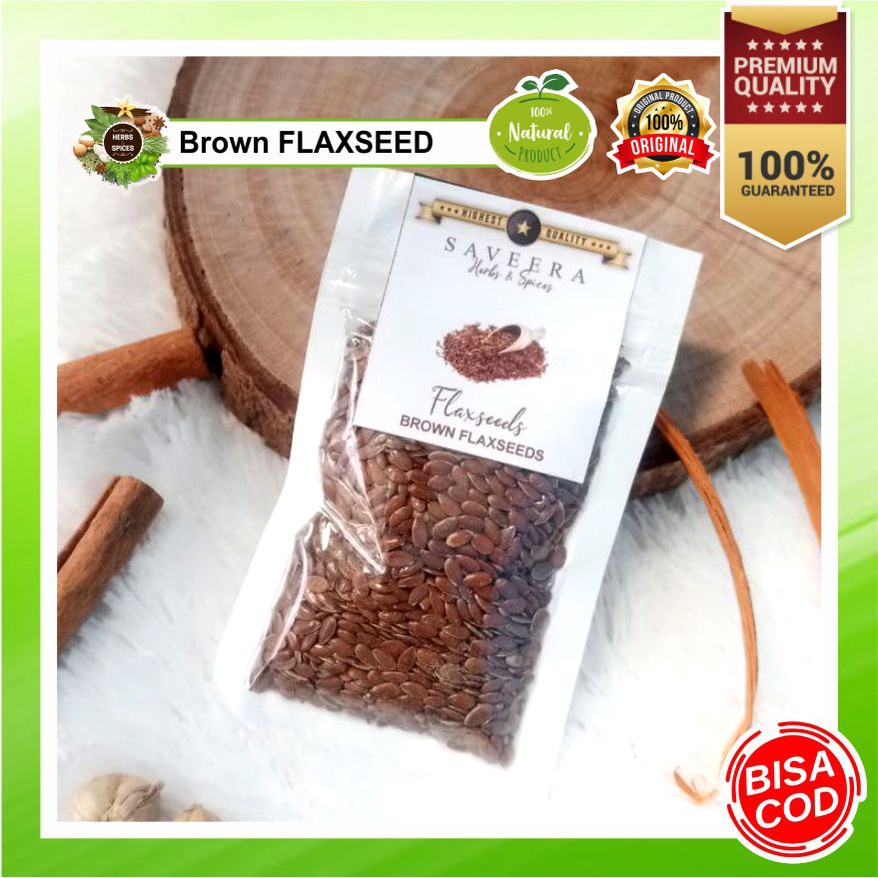 

FLAKSEEDS BROWN FLAXSEED / BIJI FLAK uk. Sachet , 100% ASLI ORGANIK ORIGINAL KUALITAS PREMIUM