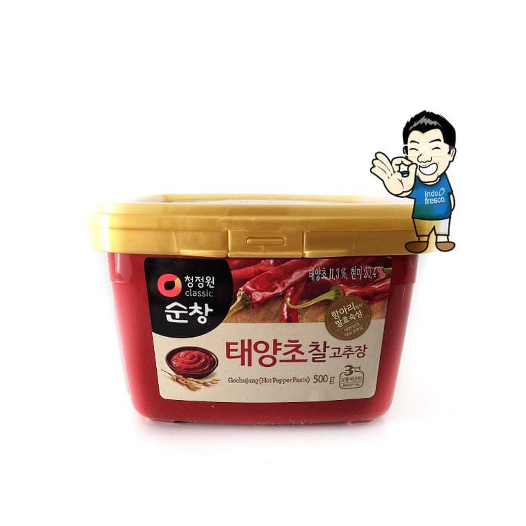

3Qha Daesang Sunchang Gochujang- Cabe Pasta Korea- Hot Pepper Paste 500G G55D