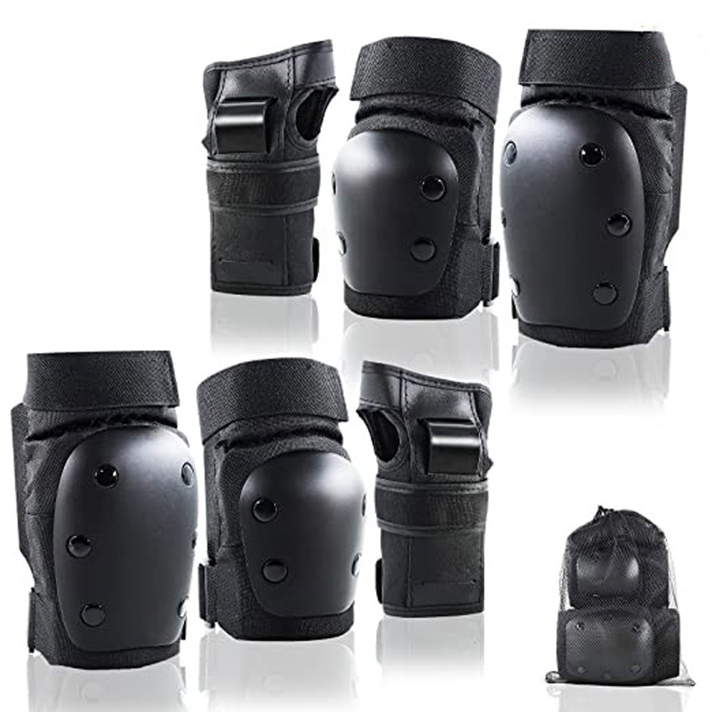 REBUY Sports Equipment Skating Protective Gear Sports Safety Wrist Guards Knee Elbow Pads Cycling Wrist Pad Roller Skating Knee Pad Elbow Pad Skateboard Safety Protector