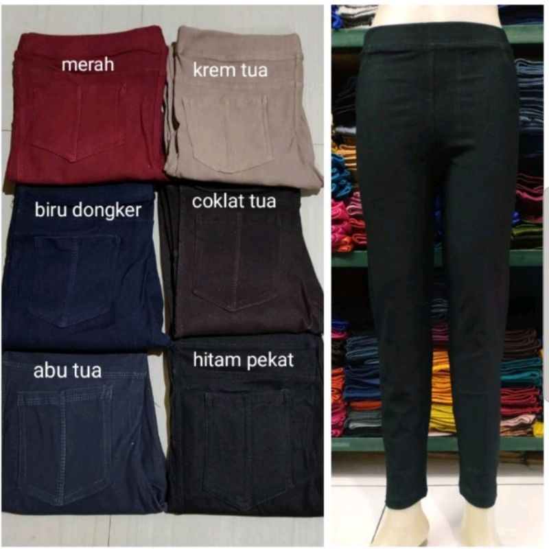 Legging Denim Stret Panjang Premium Bb 40Kg-90Kg