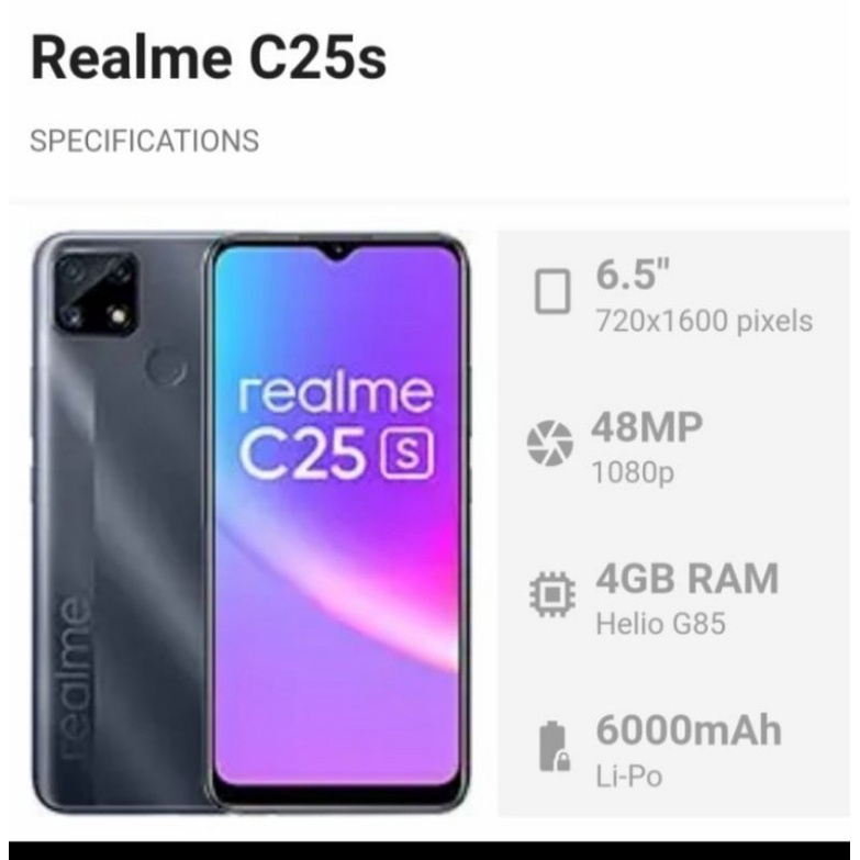 Realme C25s 4/128