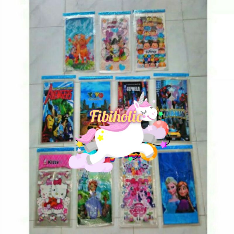 

plastik snack karakter /plastik ulang tahun besar