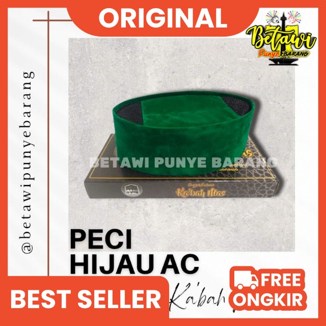 peci kopiah songkok hijau polos