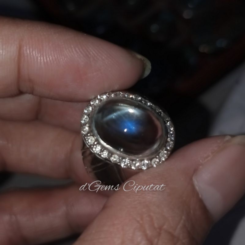 Jual Batu Cincin Akik Permata Natural Moonstone Biduri Bulan Ceylon Sri Lanka Shopee Indonesia 5140