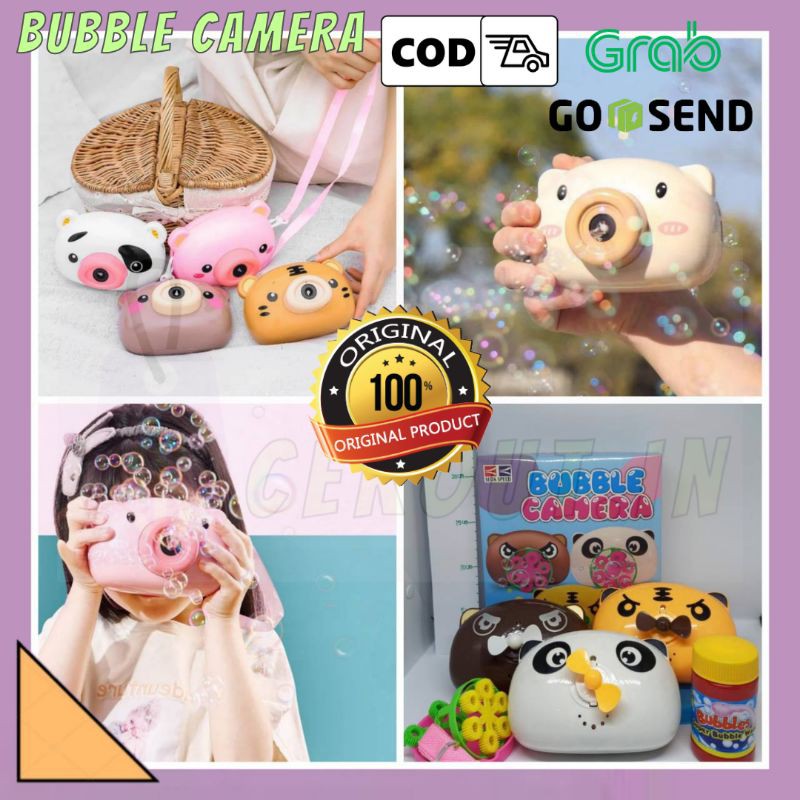 Bubble camera/Kamera bubble/Kamera gelembung/Gelembung elektrik/Mainan bubble elektrik bentuk kamera