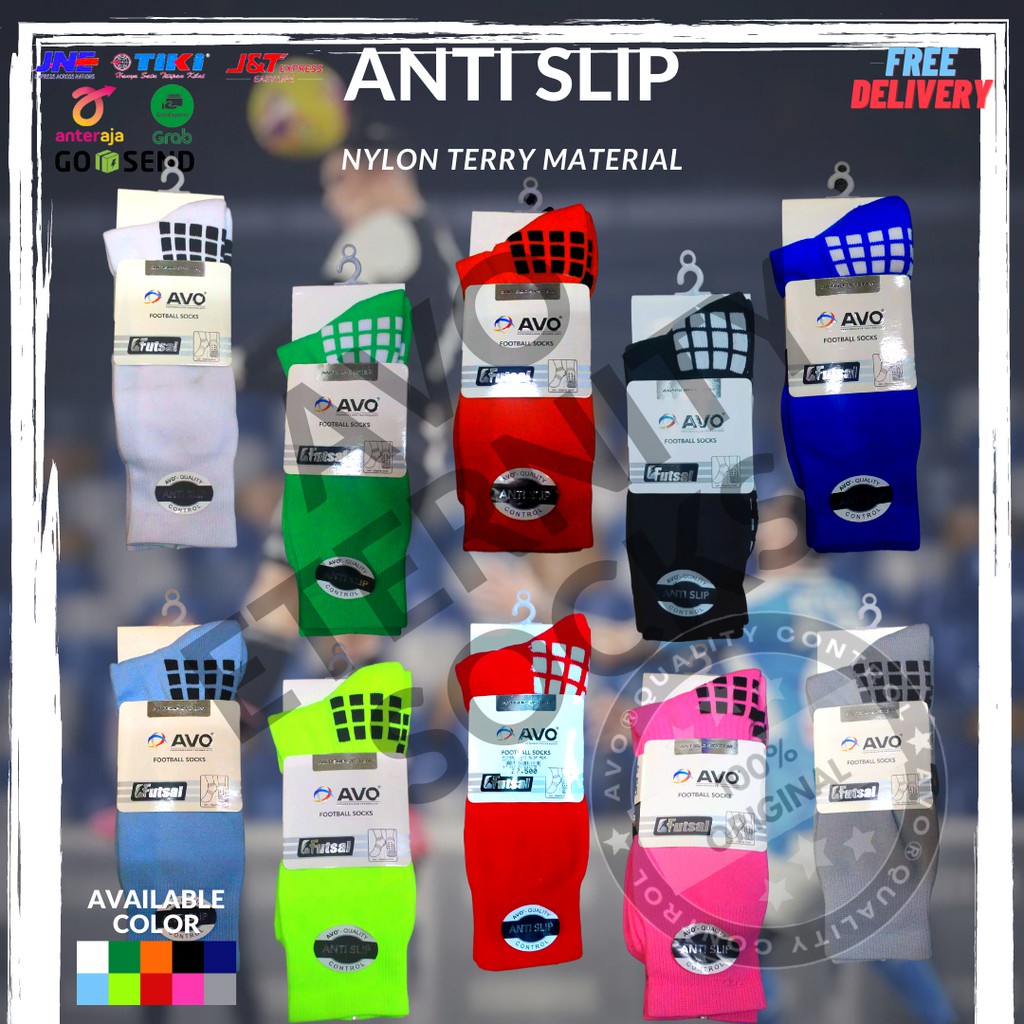 Kaos kaki bola futsal antislip AVO R9 ORIGINAL AVO