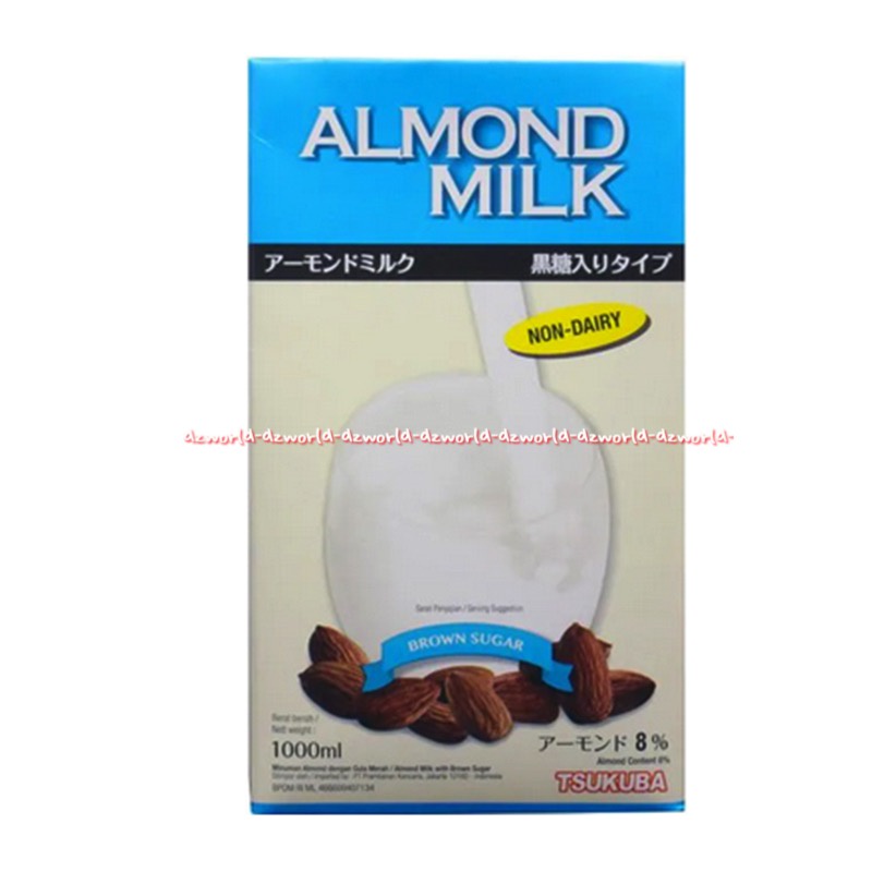 Shoei Tsukuba Almond Milk Non Dairy 1L Original Brown Sugar Roast Susu Uht Siap Minum Kacang Almon Panggang 1000ml