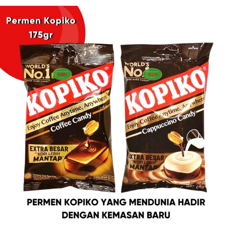 

Kopiko Permen Kopi Cappucino Per Bungkus 175 Gram