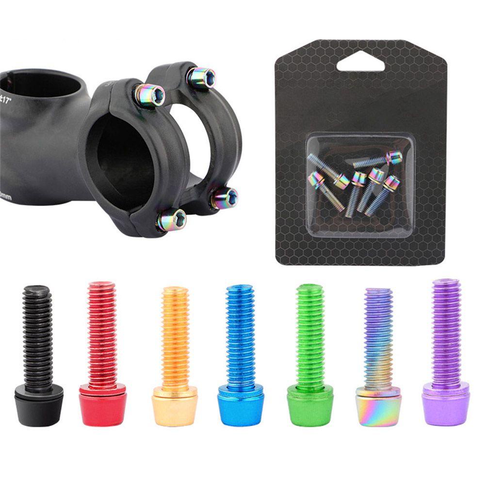 R-FLOWER 6pcs Baut Tetap M5 x 18mm Aksesoris Stainless Steel Bolt Sepeda Batang Sekrup