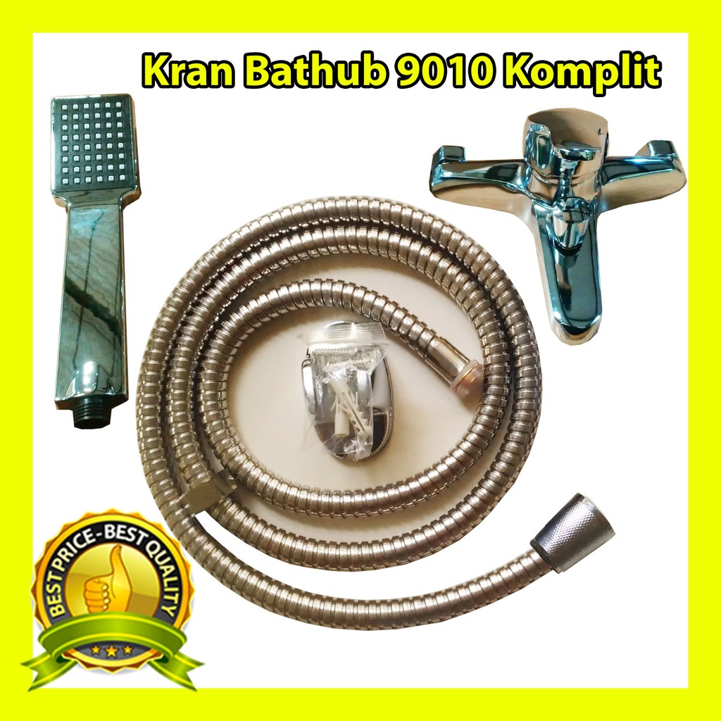 Kran Panas Dingin Bathub 9010 Komplit And Shower