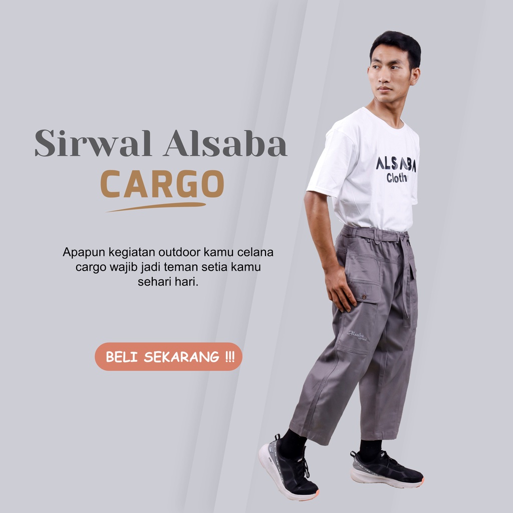 Celana Sirwal Cargo Pria Premium BY ALSABA