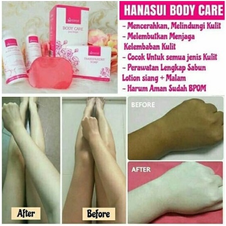 ✨SHASYA✨ Hanasui Body Care 3 in 1 Package | Transparent Soap | Day &amp; Night Lotion Paket Kecantikan