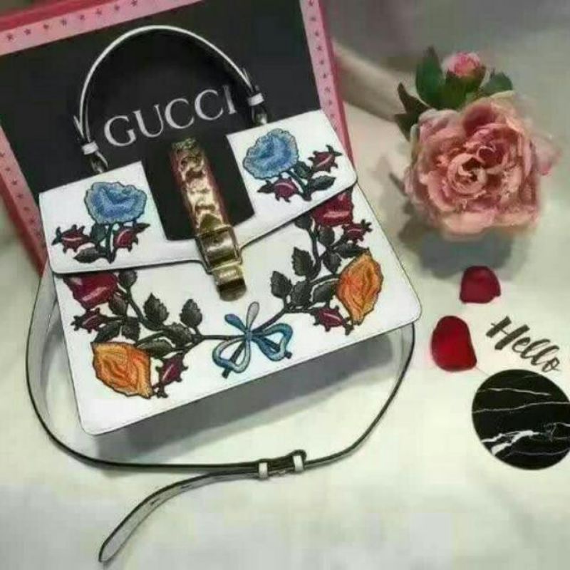 Tas Gucci Motif Bunga