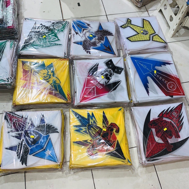 (1 Pack) Layangan Sukoi Standar kualitas diatas sukoi sayur murah bagus/ grosir layangan sukoi sukoy