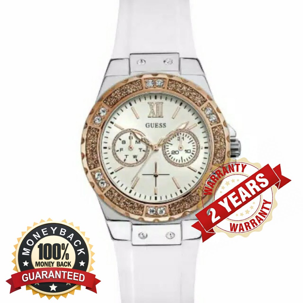 Guess W1053L2 Original Rosegold Case Jam Tangan Wanita