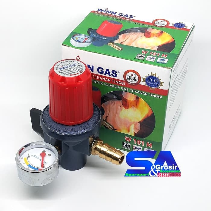 WINN GAS Regulator Tekanan Tinggi METER - Kompor Mawar Semawar Jos