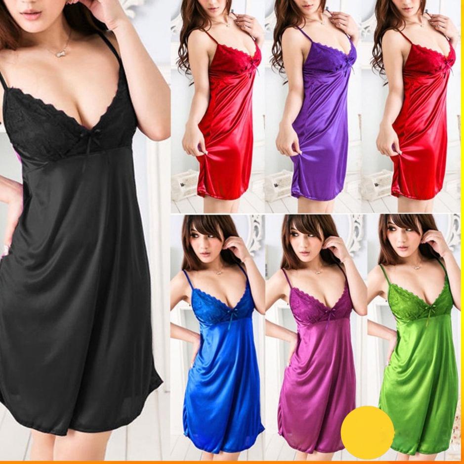 ✨ ilook | Smile Lingerie Sexy | Baju Tidur Wanita Sexy Tanpa Lengan | Mini Daster Sexy 
