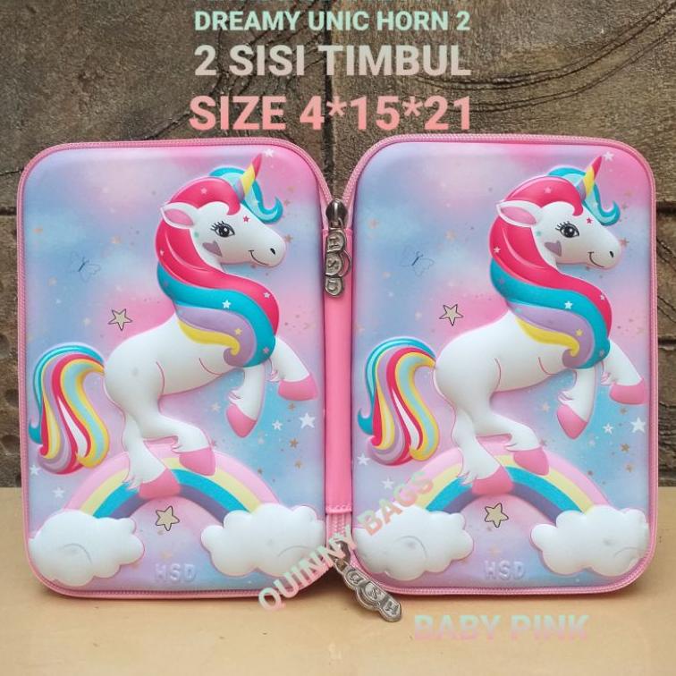 

STOCK MASIH BANYAK Pencilcase 3D HardTop BT21 FROZEN UNICORN LOL OWL /Kotak pensil HardTop 3D BTS/Tempat Pensil POP IT Pencil case POP IT