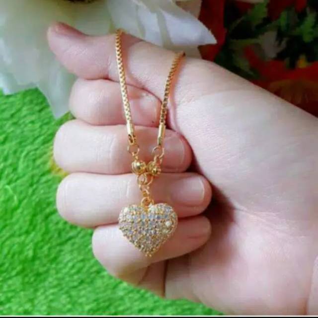 Xuping-kalung Set perhiasan wanita- love mata