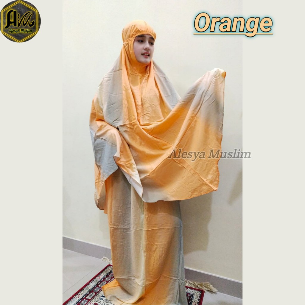 Mukena Bali Pelangi Dewasa Alesya/Bahan Rayon/Harga Grosir