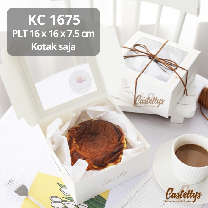 

KC1675 Kotak Box Kue Cake Bolu Tart Chiffon Pudding Roti