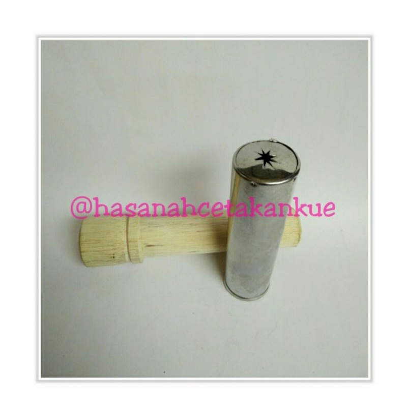 Cetakan Kue Alat Tradisional Pembuat Akar Kelapa Dorong Kayu Jadul