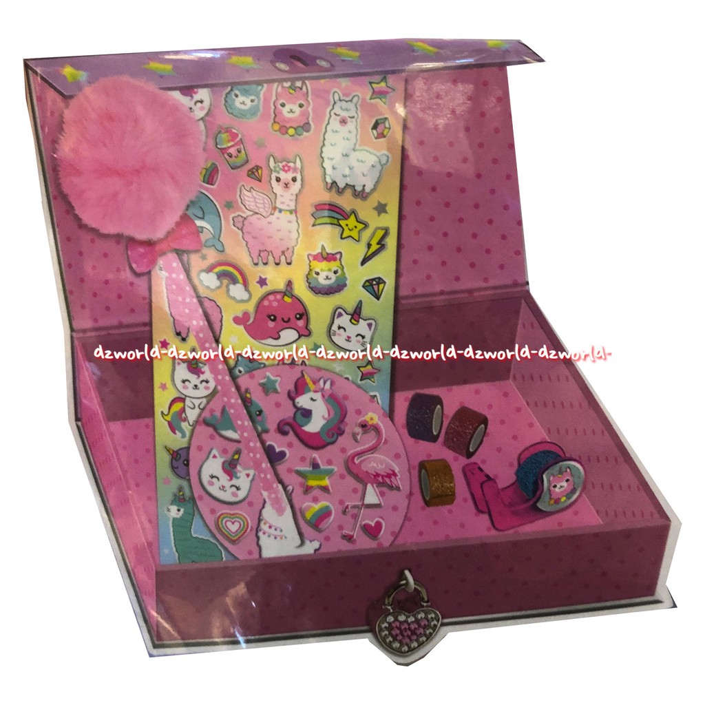 Hot Focus Keepsake LockBox Safe Box Brankas Anak Dengan Sticker Pen