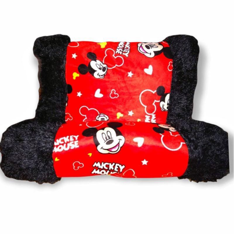 Bantal guling karakter anak Mickey mouse hitam