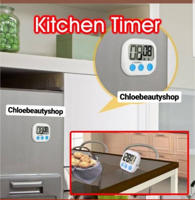 DR GRAY Kitchen Timer alarm dapur digital masak clock stopwatch pengingat oven