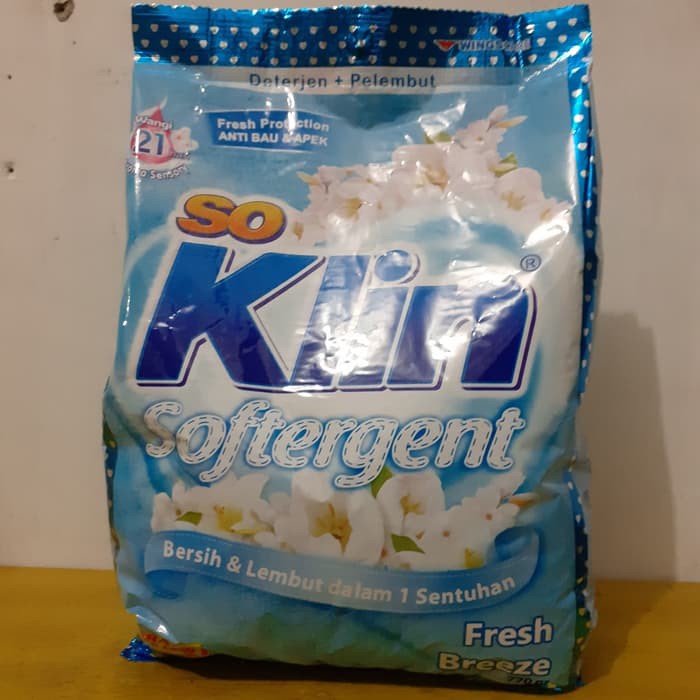 

Soklin Softergent Bubuk 770g - Fresh Breeze