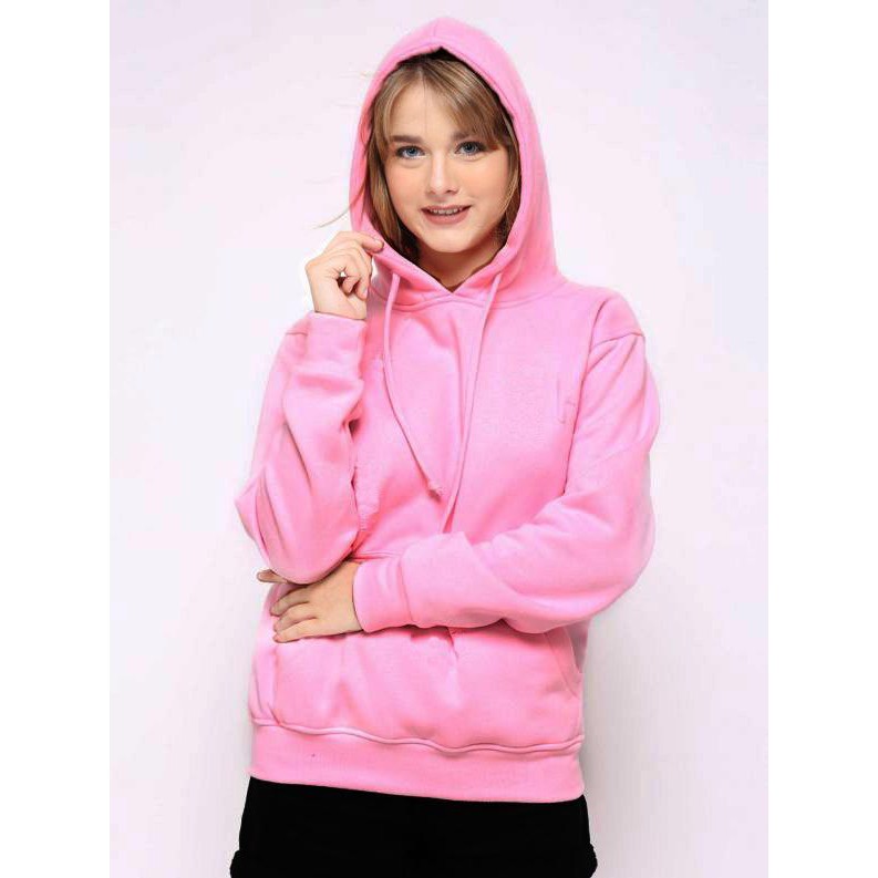 Sweater Hoodie Wanita Kiky Polos XL Ld 105