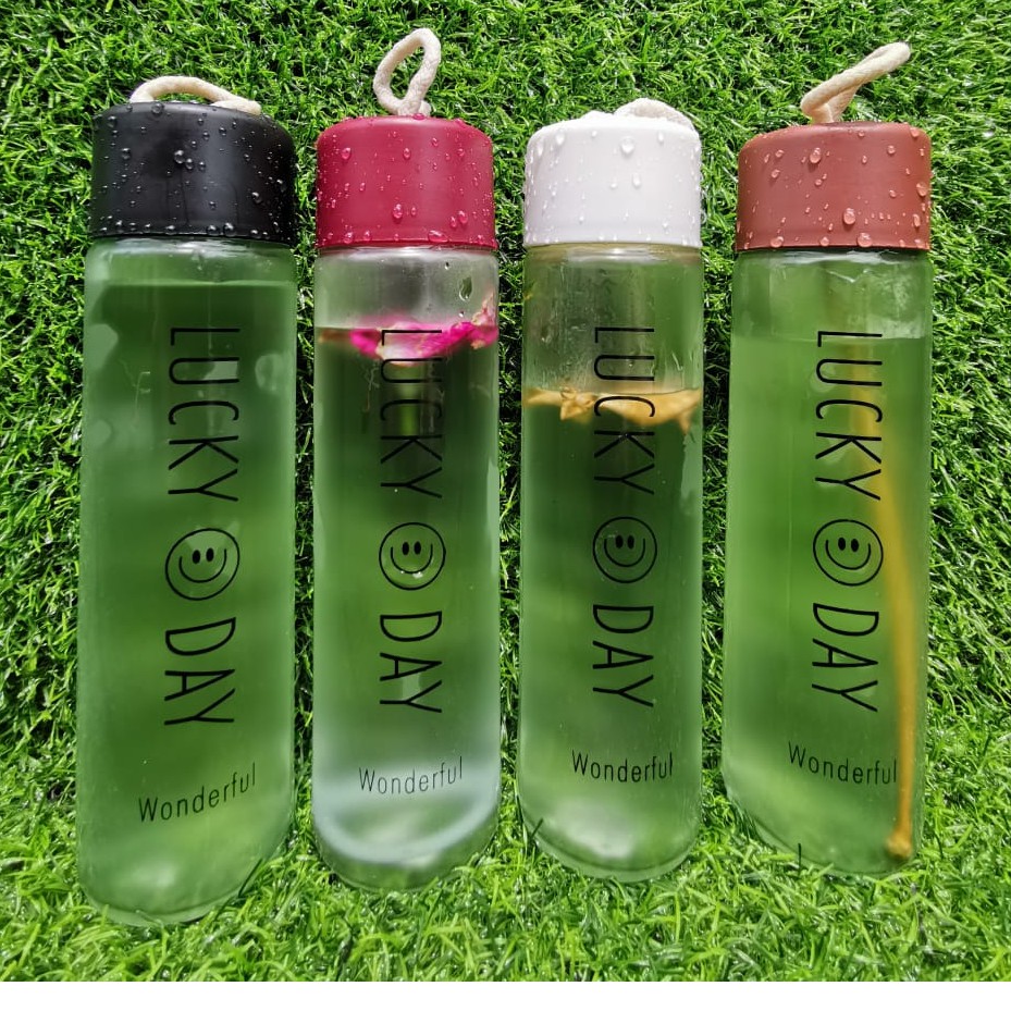LUCKY DAY Botol Minuman KACA Premium 400ML Shopee Indonesia LUCKY DAY Botol Minuman KACA Premium 400ML Shopee Indonesia