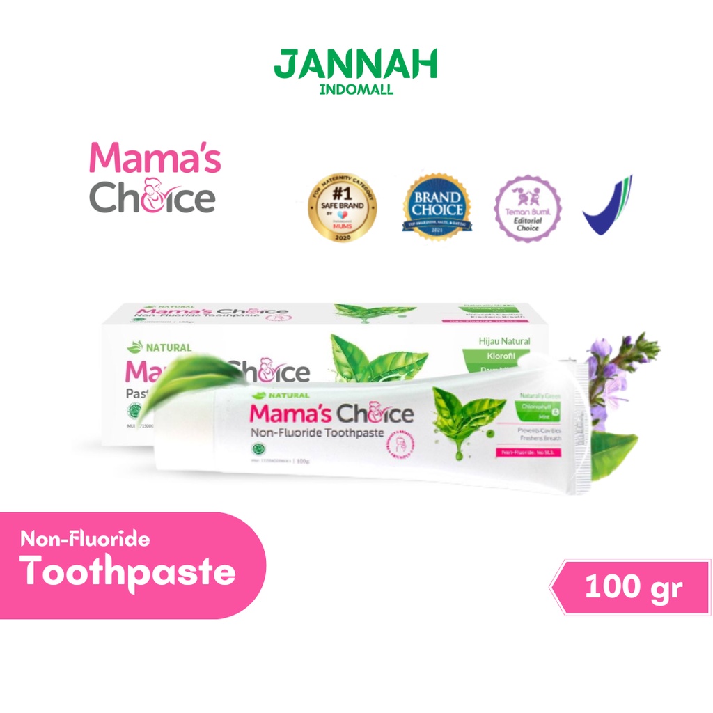 Mamas Choice Toothpaste ( Pasta gigi halal tanpa fluoride khusus ibu hamil &amp; menyusui )