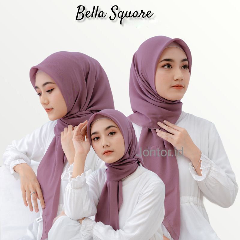 Hijab segiempat Bella Square | Bella square Polycotton | daily bella square