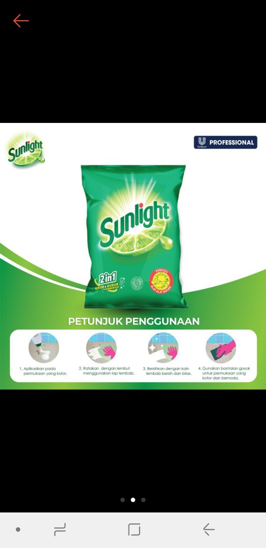 Sunlight Krim Sabun Colek Cuci Piring Jeruk Nipis (1 Kg)