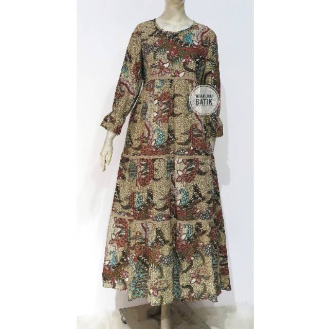 Gamis batik rumah murah