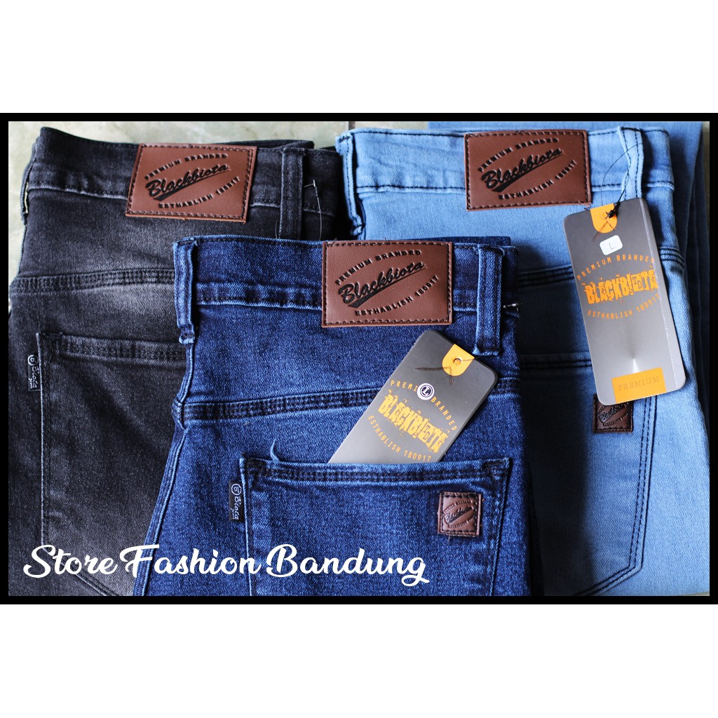 Celana Jeans Premium Black Biota