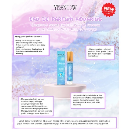Yesnow Eau De Parfum Roll On | Zodiac 10 ml