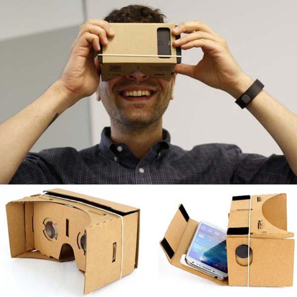 VR Mobile Phone 3D Glasses DIY Magnet Google Cardboard Virtual Reality VR Mobile Phone 3D Viewing