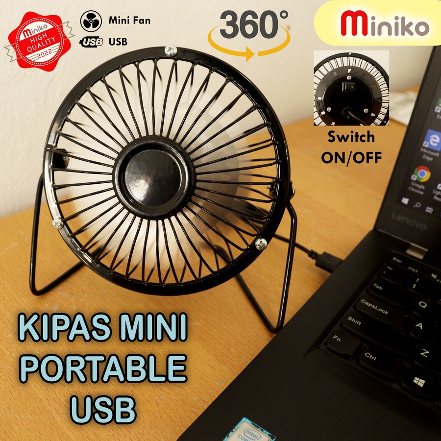 Kipas Angin USB Bahan Besi kipas portable besi yazuho a18