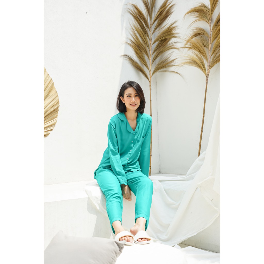 PP EMILY SETELAN - PIYAMA RAYON - BAJU TIDUR - PIYAMA WANITA - PAJAMAS  - HOMEWEAR-TOSCA