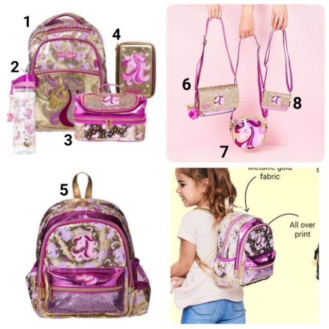 PROMO SALE Smiggle Unicorn Gold Fuschia Set Original 100%