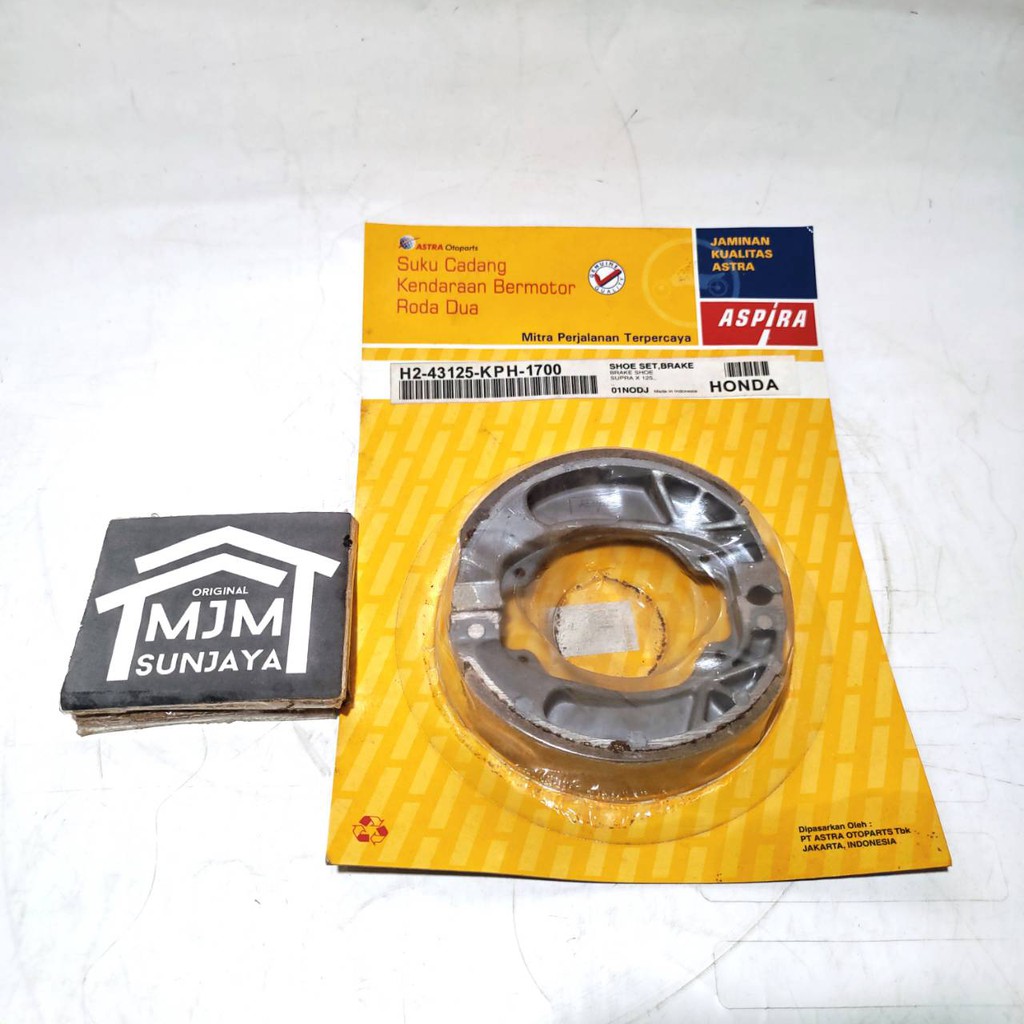 Kampas Rem Belakang Tromol SUPRA X 125 KARISMA REVO BLADE KPH ASLI ORIGINAL ASPIRA