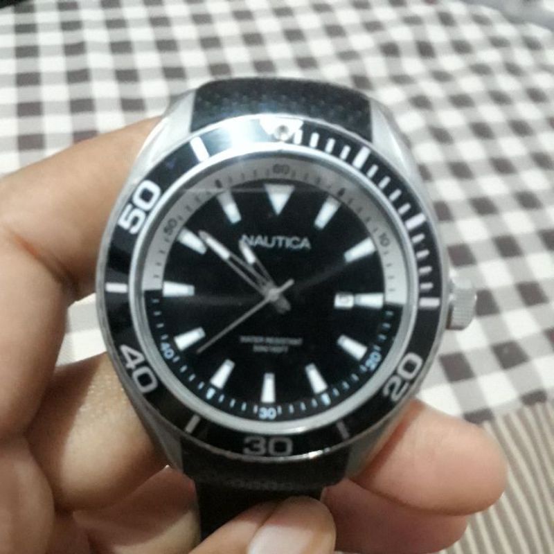 Jam Tangan Pria Ori Nautica Rubber