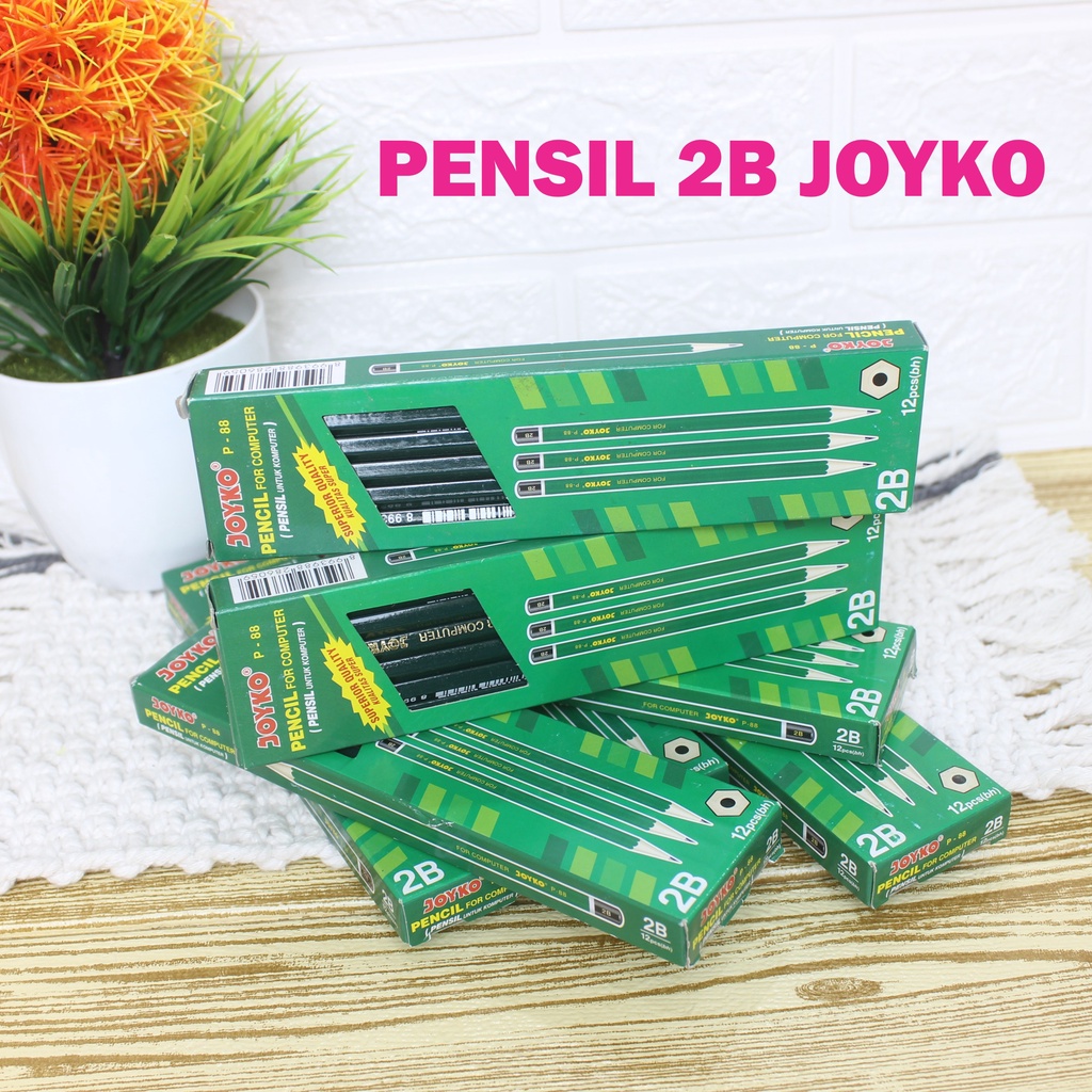 

Pensil 2B Joyko 1 Pack Hijau Pensil For Computer P 88 Isi 12 Pcs Superior Quality