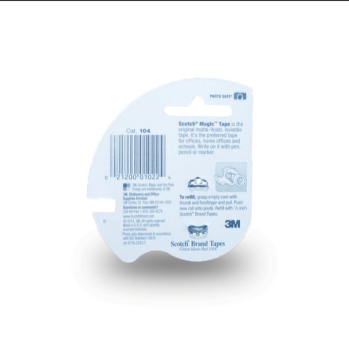 

Hemat 3M Scotch Magic Tape 1/2Inch X 12.5Y Cat 104 Sale!!!