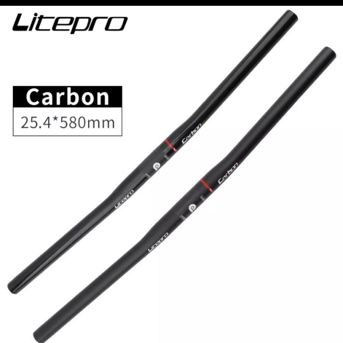 Handlebar Litepro CARBON 25,4x580 mm flatbar carbon folding bike