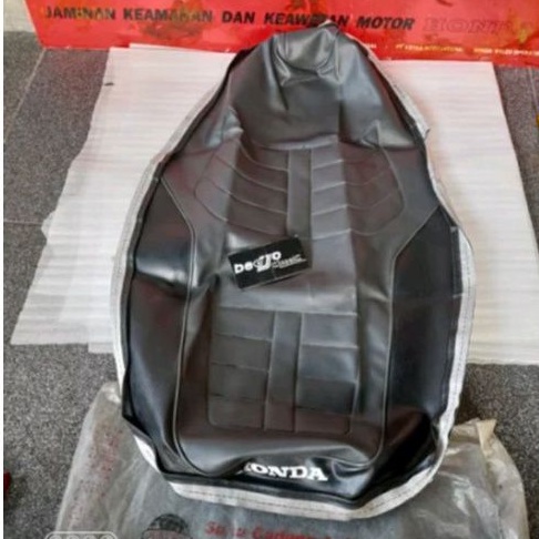 kulit cover krakap lapis jok sadel honda astrea prima limited edition abu asli original astra